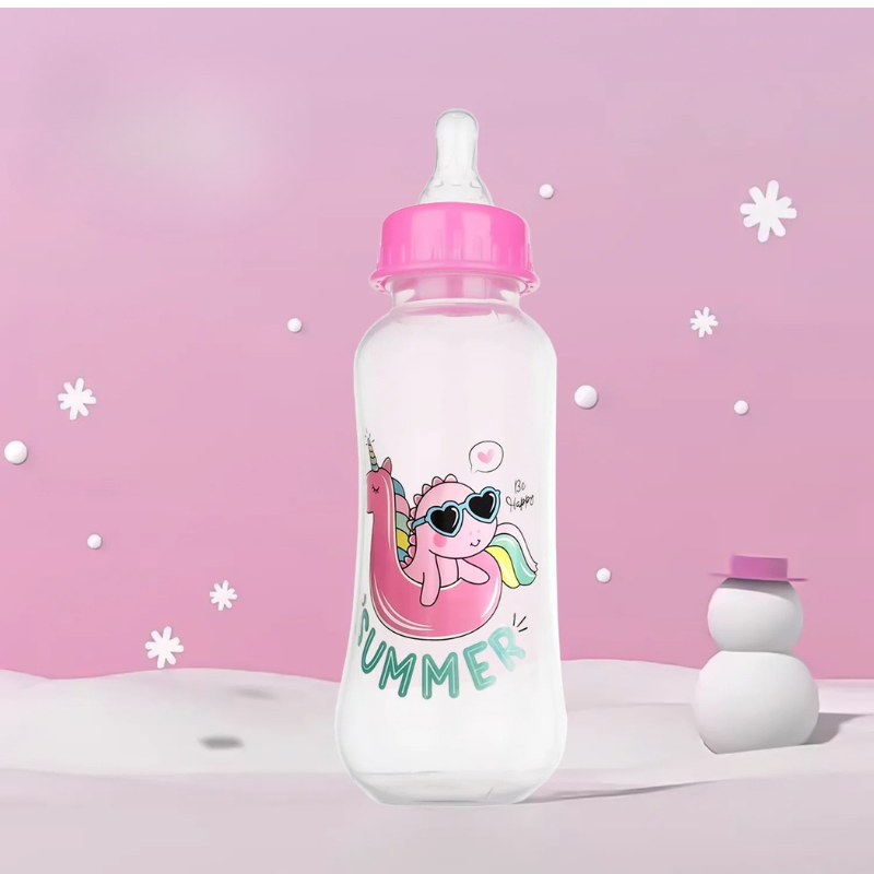 Biberon en PP - 240 ml- résistant aux chutes et aux fuites,sans BPA, avec motif