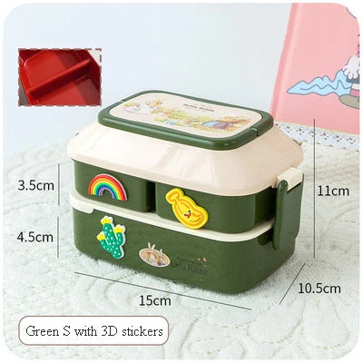 lunch box pour enfants- Kawaii -3 en 1