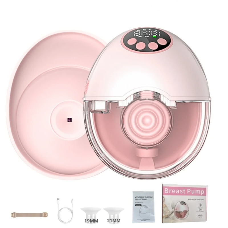 Tire Lait Electrique Main Libre, 4 Modes et 12 Niveaux, Couvercle chauffant et stérilisateur UV 2 en 1 (en option)