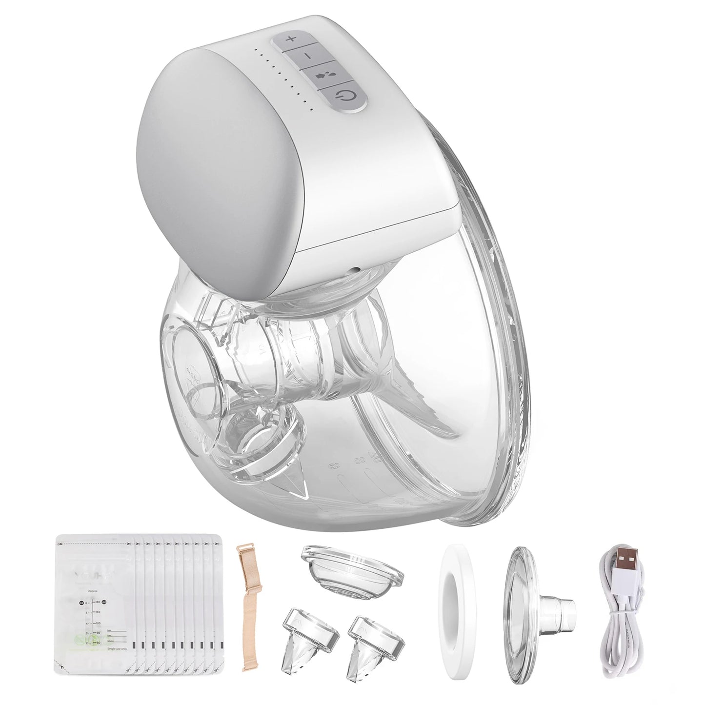 Tire lait electrique portable-mains libres-collecteur du lait- 3 modes-10 niveaux