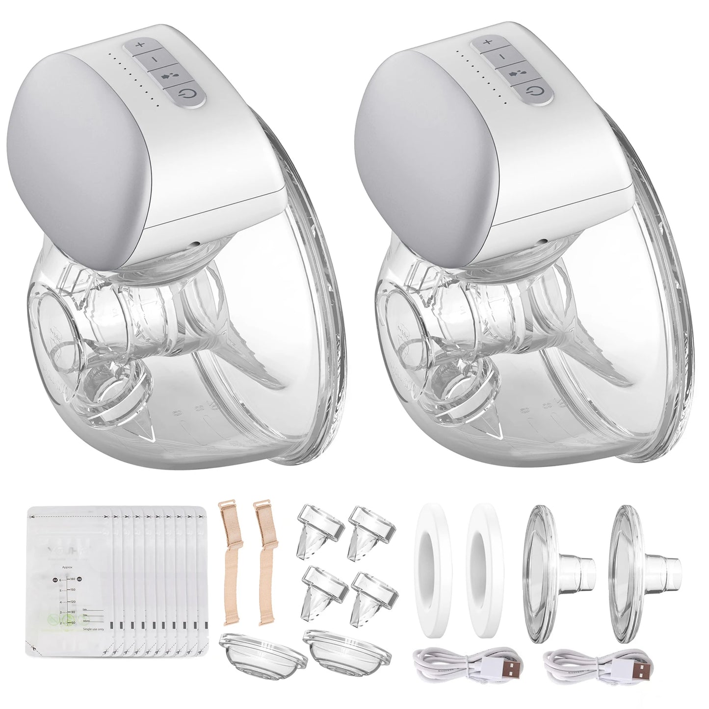 Tire lait electrique portable-mains libres-collecteur du lait- 3 modes-10 niveaux
