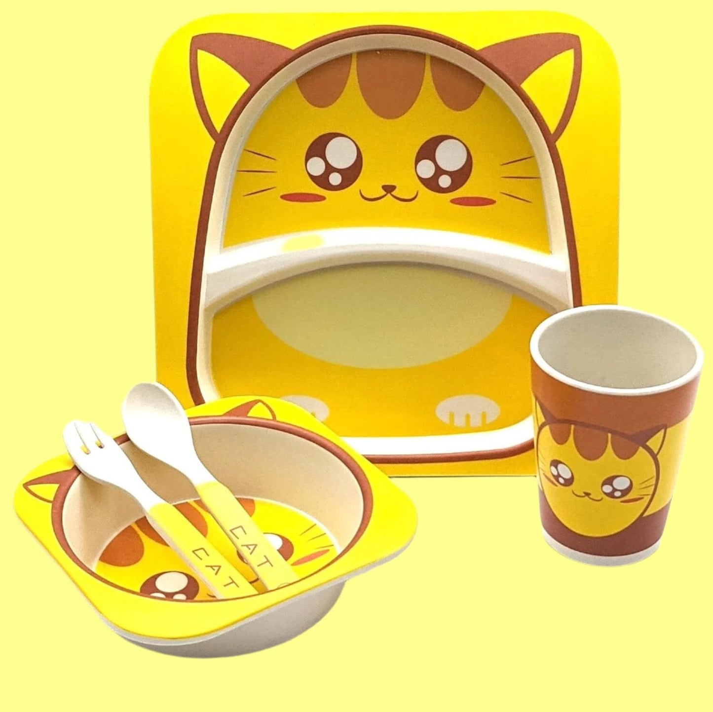 Vaisselle Bebe - BambooKid™ - Chat - Bebe roi