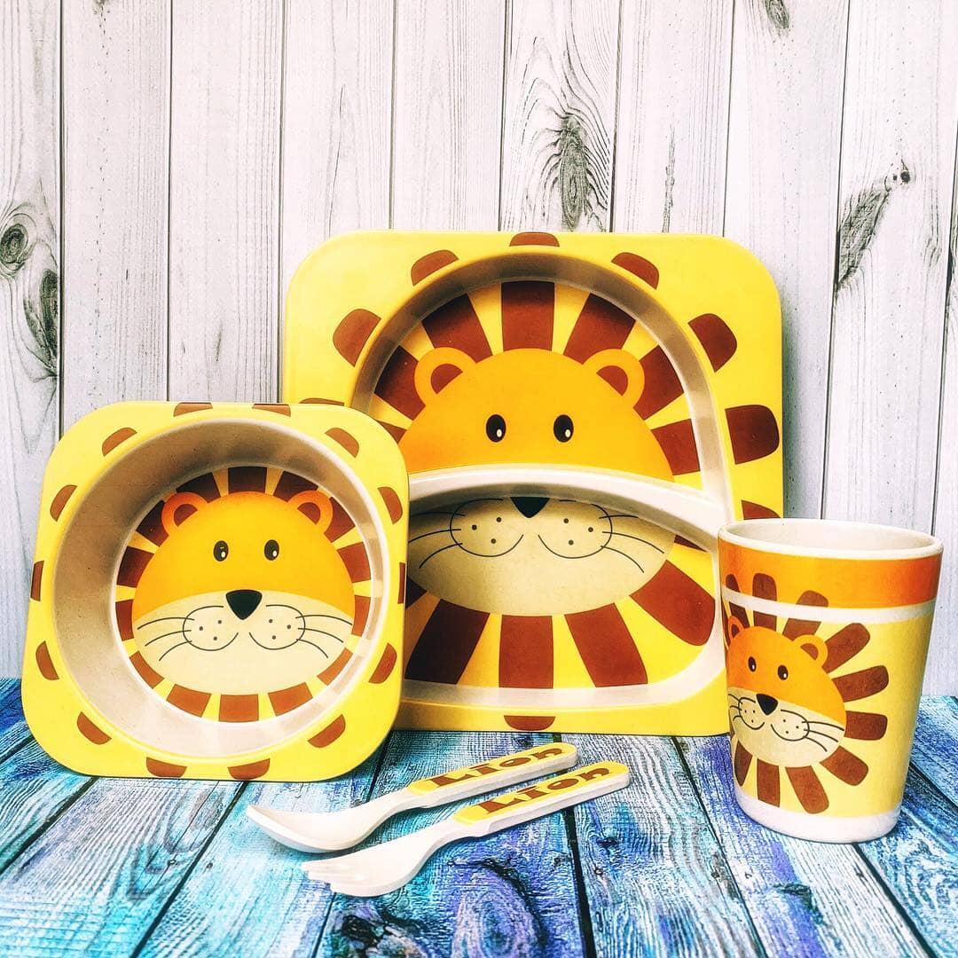 Vaisselle Bebe - BambooKid™ - Lion - Bebe roi