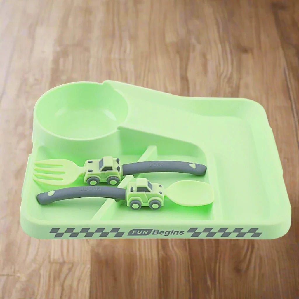 Vaisselle Bebe - CoursePlate™ - Vert - Bebe roi