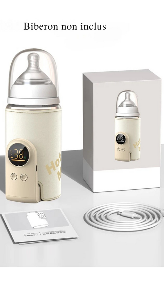 Chauffe biberon portable- USB Multifonctionel- Version haut de gamme-Batterie grande capacité
