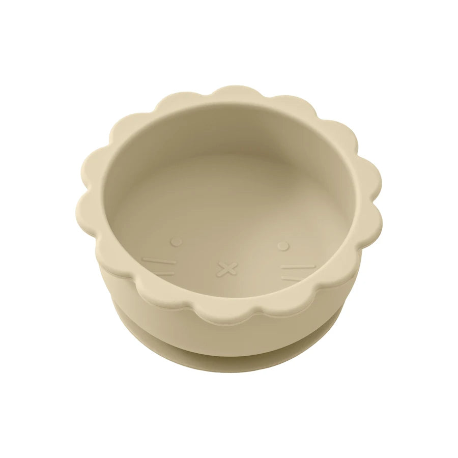 Assiette Bébé - En Silicone - Forme Mignon Lion
