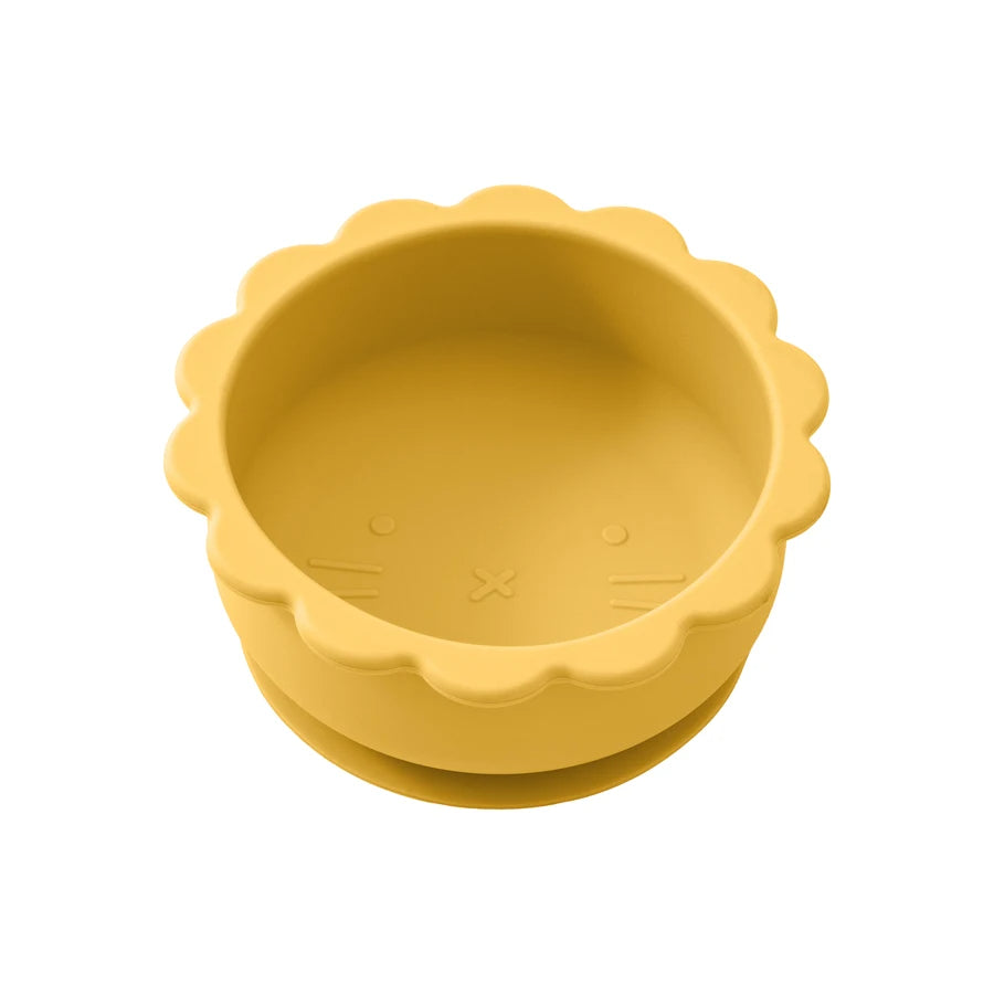Assiette Bébé - En Silicone - Forme Mignon Lion