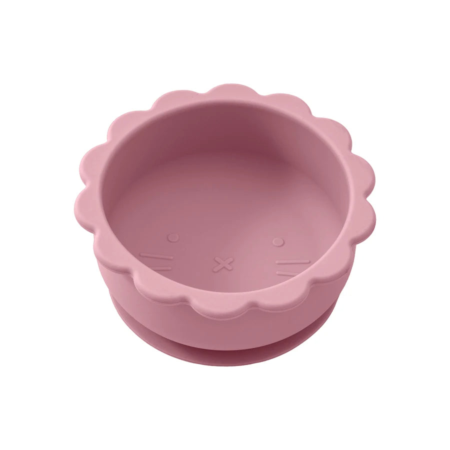 Assiette Bébé - En Silicone - Forme Mignon Lion