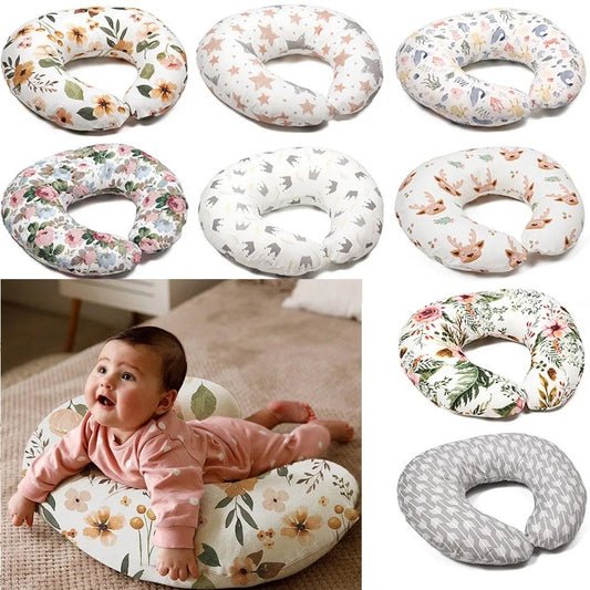 Coussin d'allaitement- Confortable en forme U en coton imprimé