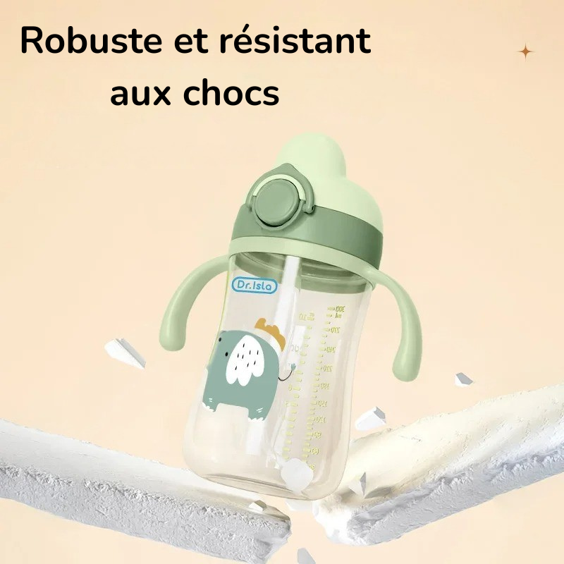 Gourde bebe-Push-button Drinking Cup | SécuriFuite