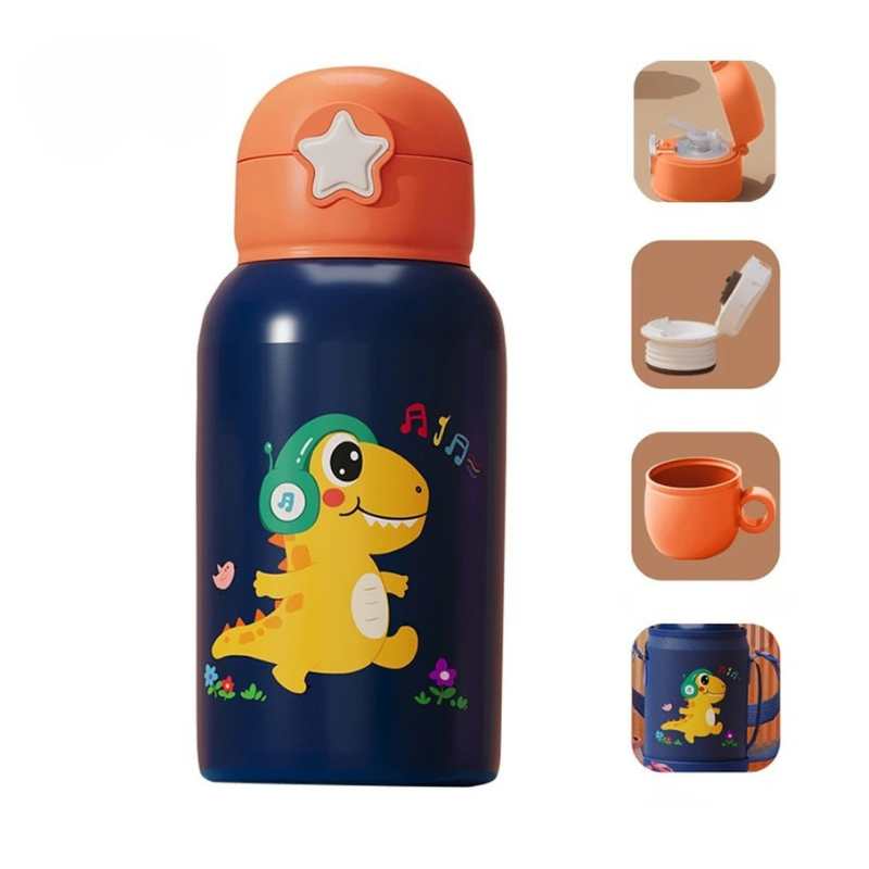 Gourde isotherme enfant -  avec pochette - 500 ml