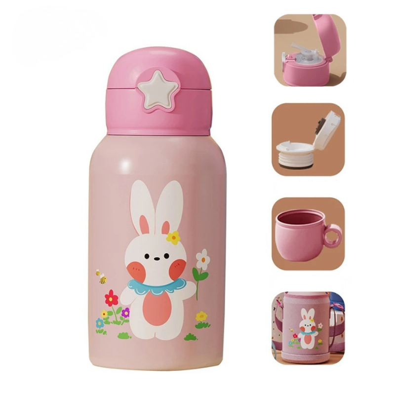 Gourde isotherme enfant -  avec pochette - 500 ml