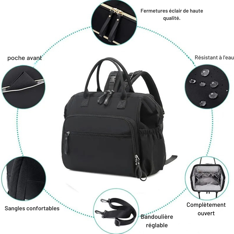 Sac a langer esistant a l'eau 
