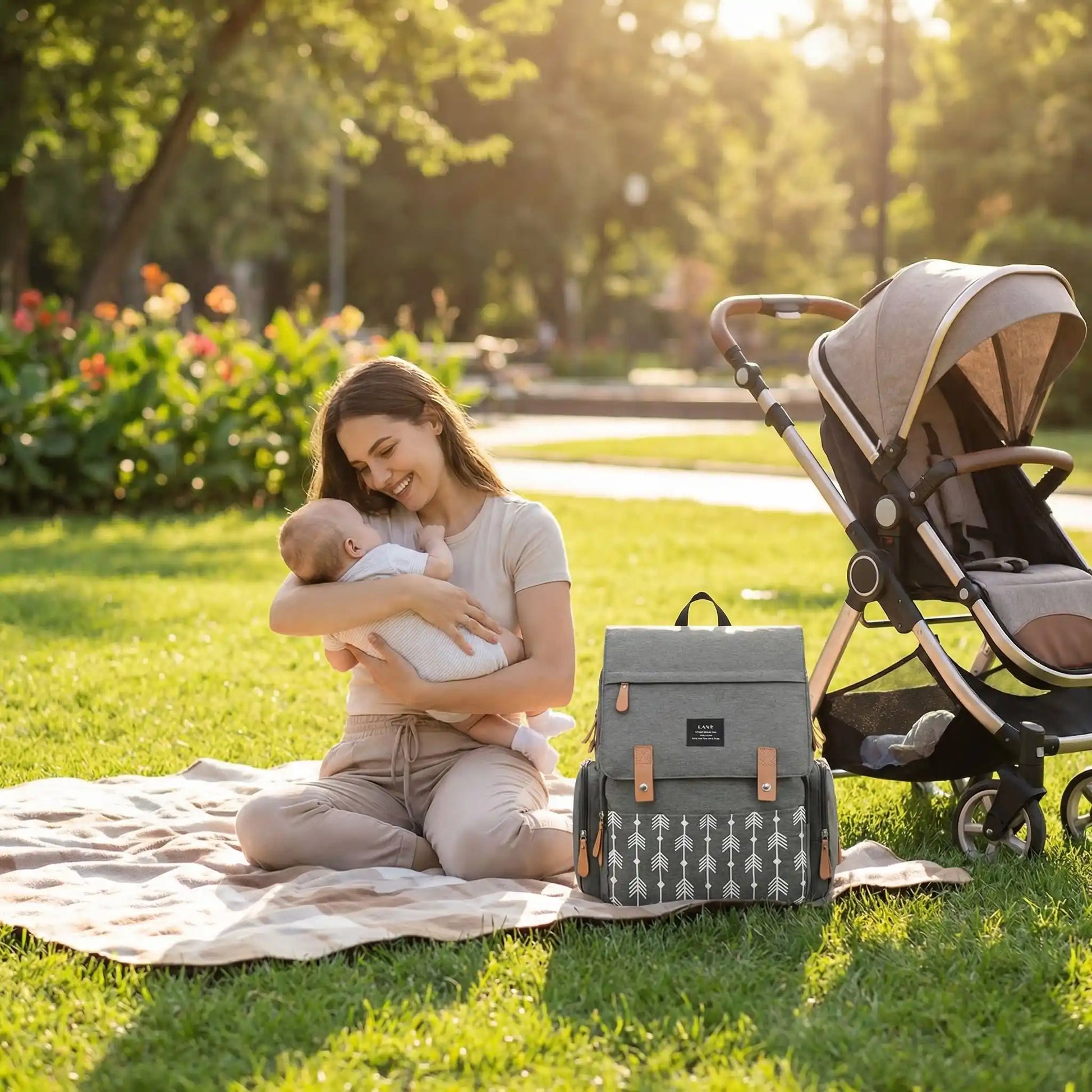 sac a dos a langer sortie avec maman