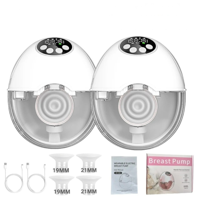 Tire Lait Electrique Main Libre, 4 Modes et 12 Niveaux, Couvercle chauffant et stérilisateur UV 2 en 1 (en option)