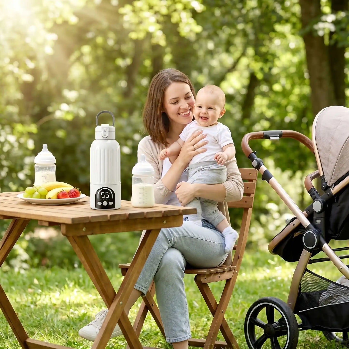 Chauffe biberon portable - 37°C en 2 min | NomadBaby